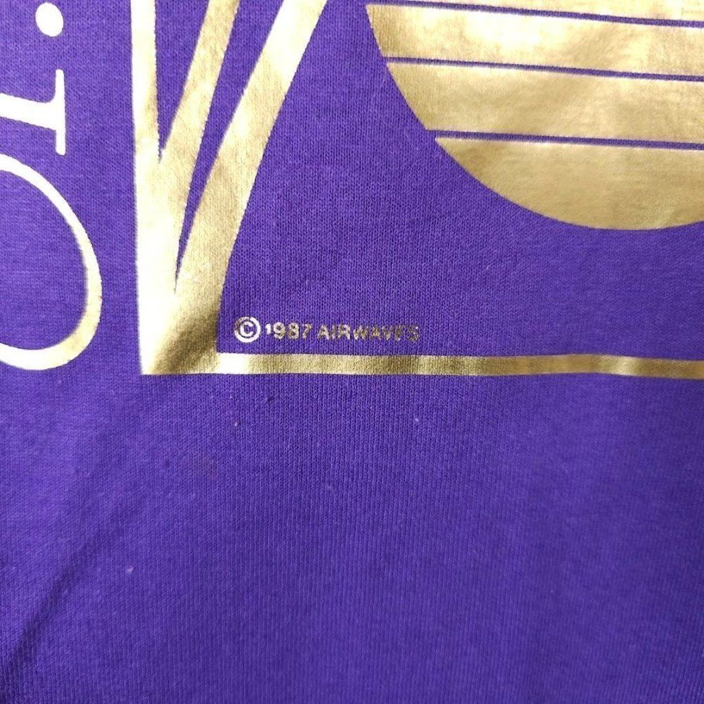Vintage St Thomas T Shirt Mens Size Large Purple 80s Destination Tee Made In USA - Picture 3 of 7